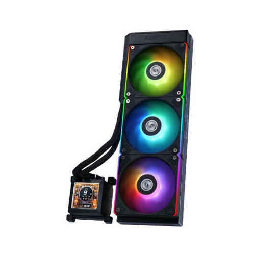 Lian Li Hydroshift LCD 360 RGB Liquid CPU Cooler - Black