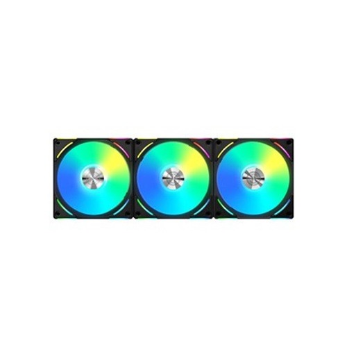 LIAN LI UNI FAN AL V2 120 ARGB Case Fan Triple Pack Black