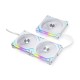 Lian Li UNI FAN SL V2 120 ARGB Case Fan Triple Pack White