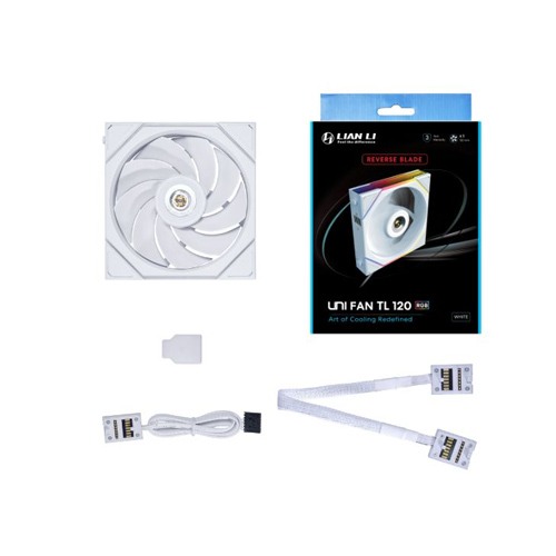 Lian Li UNI Fan TL LCD 120 Wireless - Triple White Pack