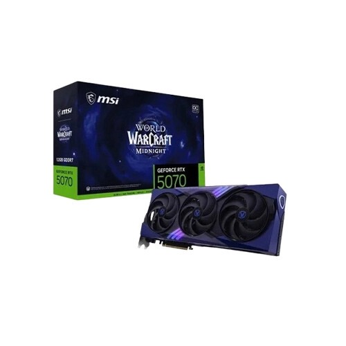 MSI GeForce RTX 5070 12G World of Warcraft MIDNIGHT VOID EDITION OC 12GB GDDR7 GPU