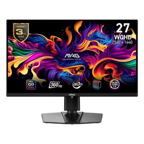 MSI MAG 271QPX 26.5 Inch 2K QD-OLED 240Hz Gaming Monitor