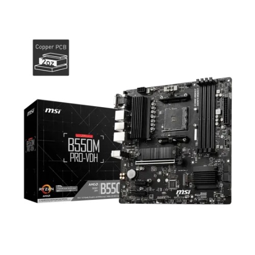 MSI B550M Pro-VDH AMD AM4 DDR4 Micro-ATX Motherboard