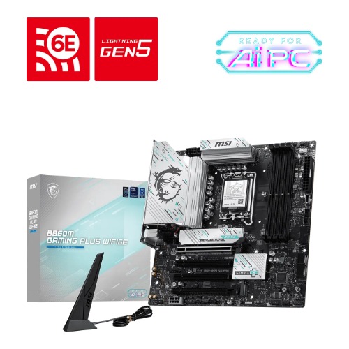 MSI B860M GAMING PLUS WIFI6E Intel LGA1851 DDR5 Micro-ATX Motherboard
