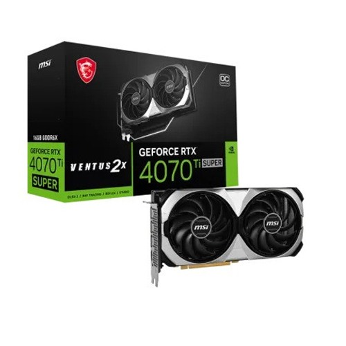 MSI GeForce RTX 4070 Ti SUPER 16G VENTUS 2X OC GDDR6X Graphics Card