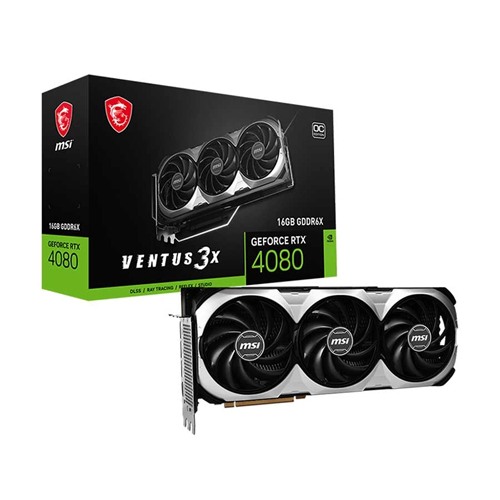 MSI GeForce RTX 4080 VENTUS 3X OC 16GB GDDR6X Graphics Card