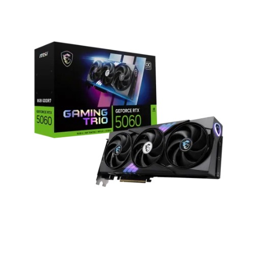MSI GeForce RTX 5060 8G GAMING TRIO OC 8GB GDDR7 Graphics Card