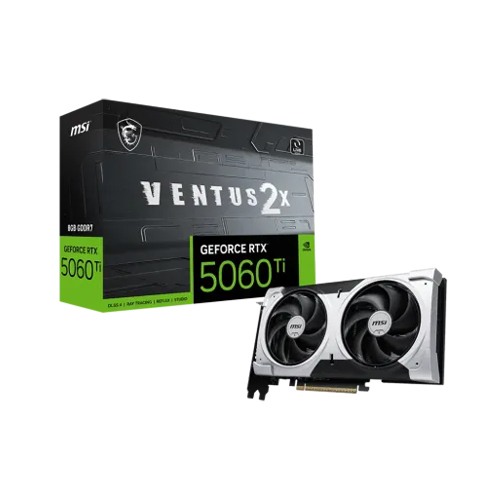 MSI GeForce RTX 5060 TI 8G VENTUS 2X PLUS 8GB GDDR7 Graphics Card