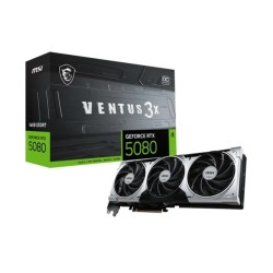 MSI GeForce RTX 5080 16G VENTUS 3X OC PLUS 16GB GDDR7 Graphics Card