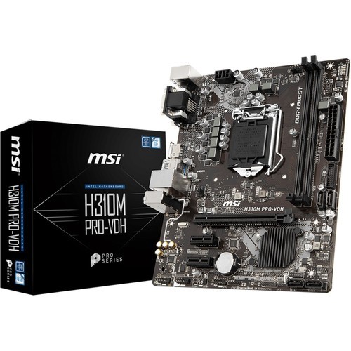 MSI H310M PRO-VDH 8th Gen DDR4 LGA 1151 Micro-ATX Motherboard MSI H310M PRO-VDH 8th Gen DDR4 LGA 1151 Micro-ATX Motherboard