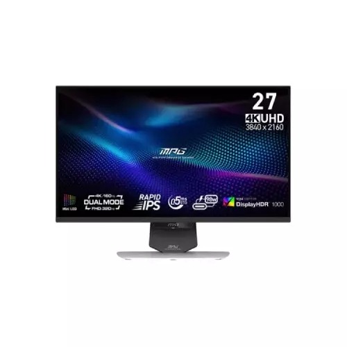 MSI MPG 274URDFW E16M 27 Inch 320Hz 4K FHD Rapid IPS Dual Mode Gaming Monitor