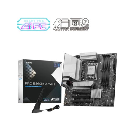 MSI PRO B860M-A WIFI LGA1851 Micro ATX Motherboard
