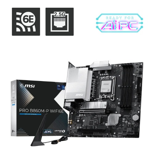 MSI PRO B860M-P WIFI6E Intel LGA1851 DDR5 Micro-ATX Motherboard