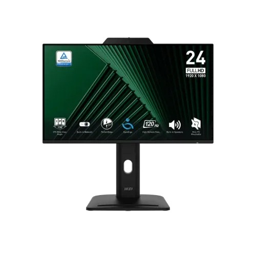 MSI PRO MP242PMG 24 inch 120Hz FHD Business Monitor With Built in Webcam