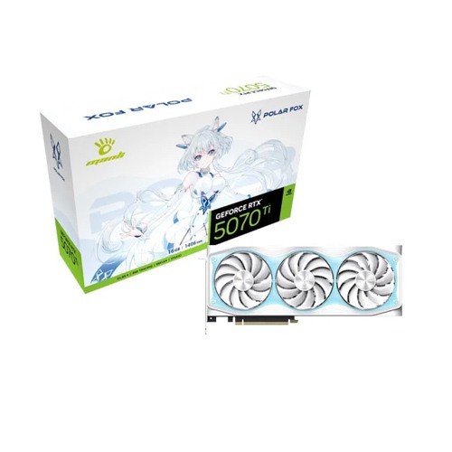 Manli Polar Fox GeForce RTX 5070 Ti OC 16GB GDDR7 Graphics Card