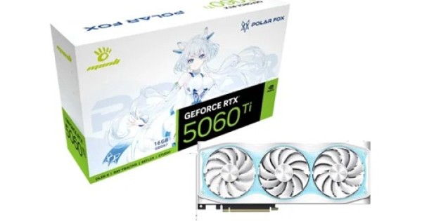 【新品未開封】Manli PolarFox RTX 5060 Ti 16G OC Manli Polar Fox GeForce RTX 5060 Ti OC 16GB GDDR7