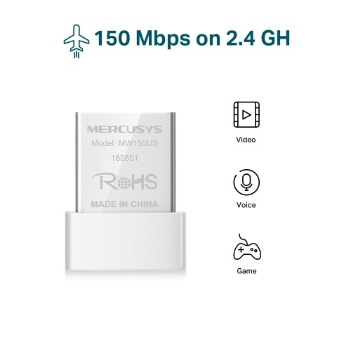 Mercusys MW150US N150 Nano USB WiFi Adapter