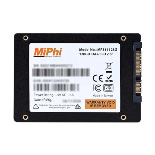 MiPhi MP100 128GB 2.5 Inch SATA III SSD
