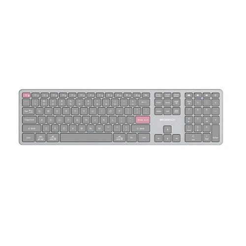 Micropack K-310W (Dual Mode) Grey Slim Keyboard