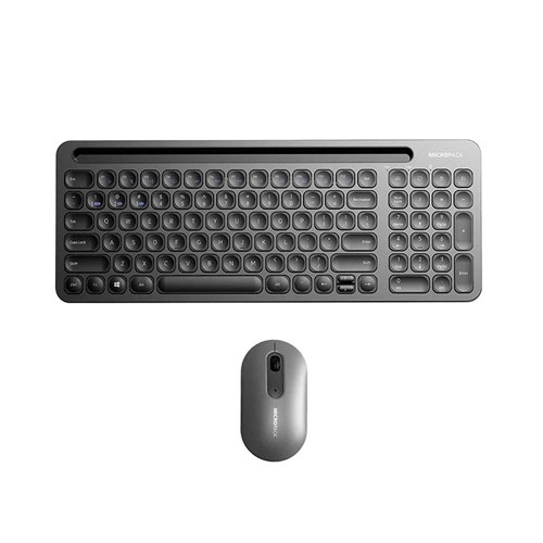 Micropack KM-238W Grey Bluetooth Keyboard & Mouse Combo
