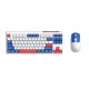 Micropack KM-269W Red Wireless Keyboard & Mouse Combo