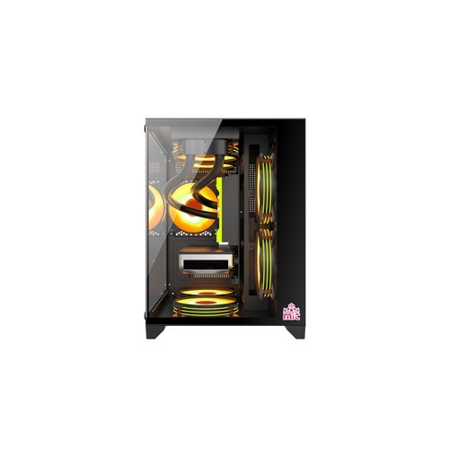 Monarch Mystery Box X5 Desktop Gaming Case Black Monarch Mystery Box X5 Desktop Gaming Case Black