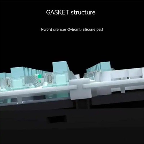 MONKA AE98 Wired Barebone Gasket Hotswappable RGB Mechanical Keyboard