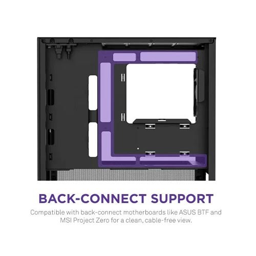 NZXT H3 Flow Micro-ATX Airflow Case - Black
