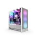NZXT H5 Flow RGB 2024 Edition Compact ATX Mid-Tower Airflow Casing - White