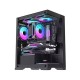 OVO CC4315-B ARGB Infinity Fan Ice Gaming Casing (Black)