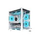 OVO F919-W Sea View 5 ARGB Infinity Fan Micro ATX Casing