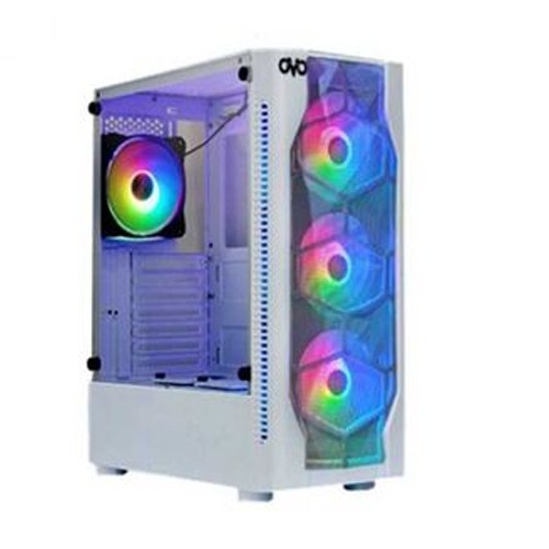 OVO X10 ARGB Mid-Tower Gaming Casing white