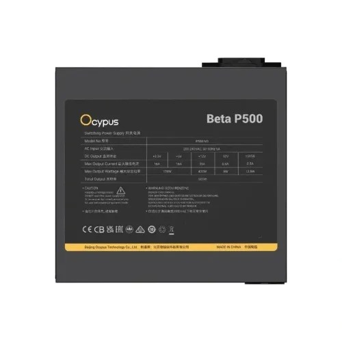 Ocypus BETA P500 500W Non Modular ATX Power Supply