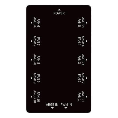 Ocypus DELTA EH10 PRO ARGB Controller up to 10 fan PWM