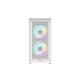 Pc Power Dark Flow Mesh X2 Mid Tower M-ATX Gaming Case With 230W PSU (White)