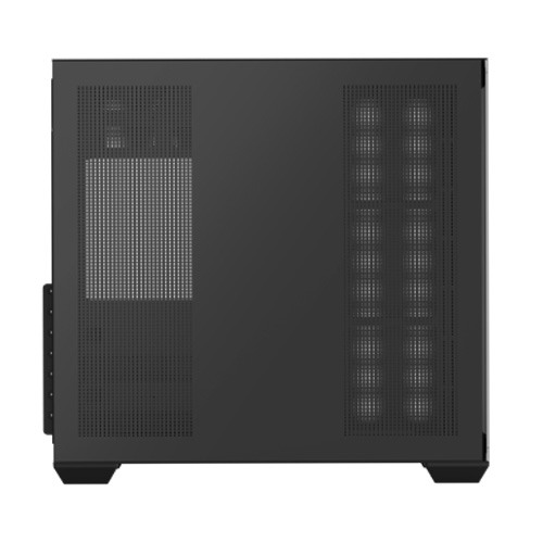 PC POWER PP-GS700 BK DARK WOOD Casing  7 ARGB FANS WITH 650 PSU