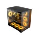 PC POWER PP-GS700 BK DARK WOOD Casing  7 ARGB FANS WITH 650 PSU