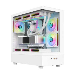 PC Power Horizon X2 6 ARGB Infinity Fans Case white