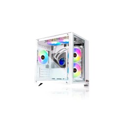 PC POWER ICE CUBE V2 2024 M-ATX Gaming Case (PP-H20-WH)