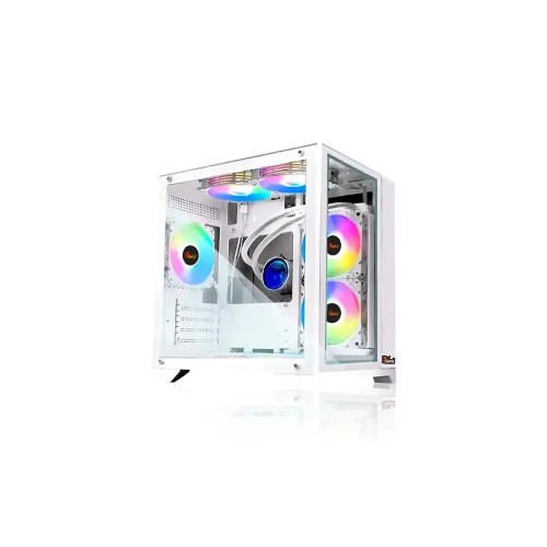 PC POWER ICE CUBE V2 2024 M-ATX Gaming Case (PP-H20-WH)