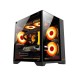 PC POWER ICE CUBE BK 3 ARGB FAN GAMING CASING