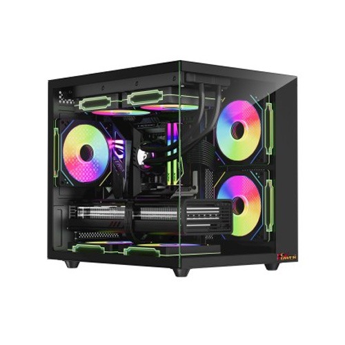 PC POWER GS620  ICE CUBE MINI V2 5 FANS GAMING CASE