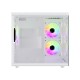 PC POWER GS620  ICE CUBE MINI V2 WHITE 5 FANS GAMING CASE WITH 650W PSU