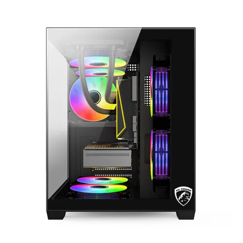 PC Power ICEBOX X2 BK mATX Mid Tower Gaming Casing