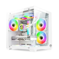 PC Power ICEBOX X2 WH mATX Mid Tower Gaming Casing