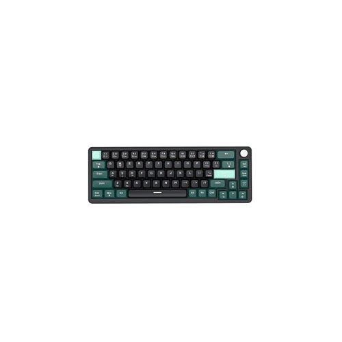 PC Power K68 TRI-MODE Keyboard (Keycap Black, Green, Cyan)