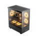 PC Power Sea View PG-H30 Mid Tower Black Gaming casing