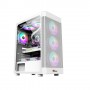 PC Power PG-H350 WH Icy Mesh 4 X ARGB FAN Atx Gaming casing