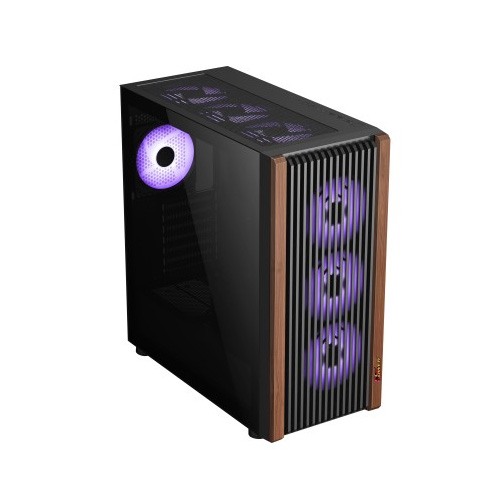 PC POWER PP-GS680 WOOD MESH Casing With 4 FANS and 550W PSU
