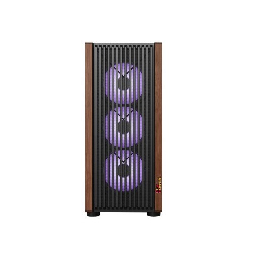 PC POWER PP-GS680 WOOD MESH Casing With 4 FANS and 550W PSU